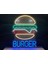 Neon LED Tabela Dekoratif Aydınlatma -Burger, 50X70CM- 4