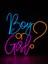 Neon LED Dekoratif Aydınlatma -Boy Or Girl, 50X45CM- 2