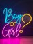 Neon LED Dekoratif Aydınlatma -Boy Or Girl, 50X45CM- 3