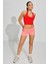 Kırmızı Halter Yaka Boyun Askılı Crop Top MG2456 2