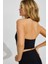 Siyah Halter Yaka Boyun Askılı Crop Top MG2456 4