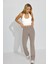 Beyaz Halter Yaka Boyun Askılı Crop Top MG2456 3