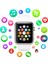 SW01 Pro Lite Ios ve Android Uyumlu Spor Akıllı Saat IP68 Sertifikalı Gümüş 3