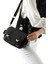2141 Lüks Kadın Çapraz Askılı Günlük Omuz Çantası - Nkt02141-Sıyah-Taba-Tekebat 1