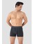 6'lı Paket Erkek Pamuklu Likralı Esnek Kumaş Füme Boxer 5