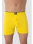 Erkek Sarı Düğmeli Boxer 3'lü Paket %100 Pamuklu Penye 3
