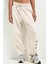Sportswear Phoenix Fleece High Rise Oversized Şardonlu Büyük Beden Yüksek Bel Kadın Eşofman Altı Açık Krem 1