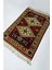 Antik Yörük El Dokuma Halısı Krem ve Kırmızı Renk 78X108 cm (0.84 M²) 3
