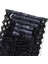 Yoğun Dalgalı 7 Parça Görünmez Yarım Ay Set Gerçek Saç / 60 cm 2