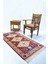 Antik Yörük El Dokuma Halı Krem ve Kırmızı Renk 80X155 cm (1.24 M²) 2
