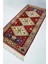 Antik Yörük El Dokuma Halı Krem ve Kırmızı Renk 80X155 cm (1.24 M²) 3