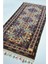 Demirci Yağcıbedir El Dokuma Halı Krem, Mavi ve Kiremit Renk 97X193 cm (1.87 M²) 3