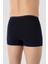 Erkek İnce Bel Lastikli Bambu Boxer Lacivert 5'li Paket 4