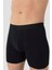 Erkek Siyah Likralı Uzun Boxer 3lü Set 4