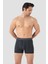 Erkek Füme Likralı 3'lü Boxer 5
