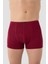 Erkek İnce Bel Lastikli Bambu Boxer Bordo 5'li Paket 2
