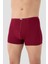 Erkek İnce Bel Lastikli Bambu Boxer Bordo 5'li Paket 3