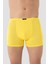 Erkek İnce Bel Lastikli Bambu Boxer Sarı 5'li Paket 2