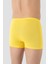 Erkek İnce Bel Lastikli Bambu Boxer Sarı 5'li Paket 4