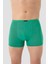 Erkek İnce Bel Lastikli Bambu Boxer Yeşil 5'li Paket 2