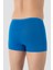 Erkek İnce Bel Lastikli Bambu Boxer Mavi 5'li Paket 4