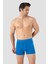 Erkek Mavi Bambu Boxer 3'lü Paket 5