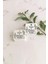 Yaprak Baskili Etiket / Nisan-Kina- Nikah Etiketi / 100 Adet 4 cm Kare Natural Etiket 2