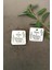 Yaprak Baskili Etiket / Nisan-Kina- Nikah Etiketi / 100 Adet 4 cm Kare Natural Etiket 3