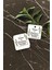 Yaprak Baskili Etiket / Nisan-Kina- Nikah Etiketi / 100 Adet 4 cm Kare Natural Etiket 5