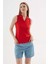 Fashıon Frıends Kadın Polo V Yaka Kolsuz T-Shirt 25Y0516K1 1