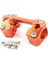 Universal Motosiklet Gidon Kelepçesi 28 mm Turuncu 1