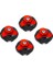 Motosiklet Şase Vida Kapakları Kırmızı Paket Içeriği 1 Adet 1