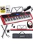 PS-5200RD-HSS Pro Org 61 LED Işıklı Tuş Hassasiyetli Bluetooth Midi Kulaklık Stand Sustain 1