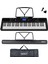 PS-5200BK-HSS Pro Org 61 LED Işıklı Tuş Hassasiyetli Bluetooth Midi Kulaklık Stand Sustain 2