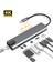 Samsung S8 S9 S10 S20 S21 USB Type-C Hub Dönüştürücü Çevirici Çoklayıcı USB Hdmı Micro Sd 8 Girişli 3