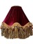 Bordo Kadife Klasik Lambader Kumaş Kaplama Ahşap Ayak Vintage LM01202 3