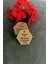 Minik Bal Kavanozu Etiketi / Nikah-Söz Etiketi / 100 Adet Kraft Altıgen Etiket (3,5x4 Cm) 4