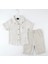 Likralı Cepli Gömlek 2 Li Takım Kısa Kol 1