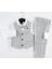 3 Düğme Rozetli Yelekli Takım 3lü 1