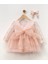 Pembe Kalp Dokulu Kız Çocuk Özel Gün Elbisesi - Mini Model 5