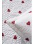 Kalp Baskılı Microfiber Ultrasonic Kapitone Çift Kişilik Yatak Örtüsü 2
