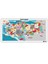 Ahşap Renkli Türkiye Haritası Ahşap Puzzle Yapboz 23X45 cm 5