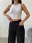 Beli Lastikli Visko Keten Pantalon 4