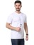 Regular Fit Bisiklet Yaka %100 Pamuk Basic Düz Kısa Kollu Tişört Astronot Baskılı 1