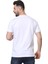 Regular Fit Bisiklet Yaka %100 Pamuk Basic Düz Kısa Kollu Tişört Astronot Baskılı 3