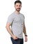 Regular Fit Bisiklet Yaka %100 Pamuk Basic Düz Kısa Kollu Tişört Astronot Baskılı 3