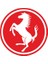Ferrari Logo Kırmızı 55 x 55 mm Sticker 10'lu 1