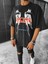 Oversize Baskılı T-Shirt Siyah 2