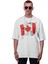 Kanada Bayrak Baskılı Oversize T-Shirt Beyaz 3