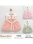 %100 Cotton Ekoseli Bebek Elbisesi /7436 1